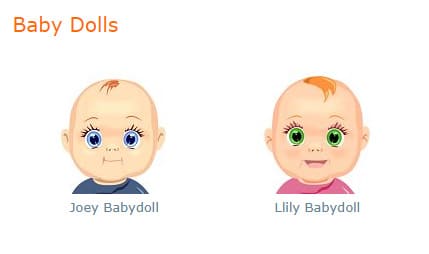 Avatars Baby Dolls