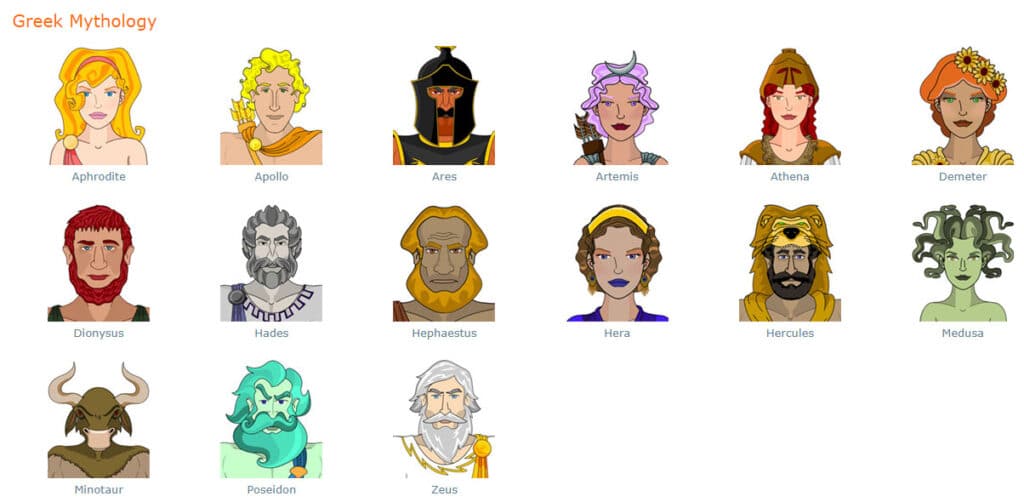 Avatars Greek Mythology