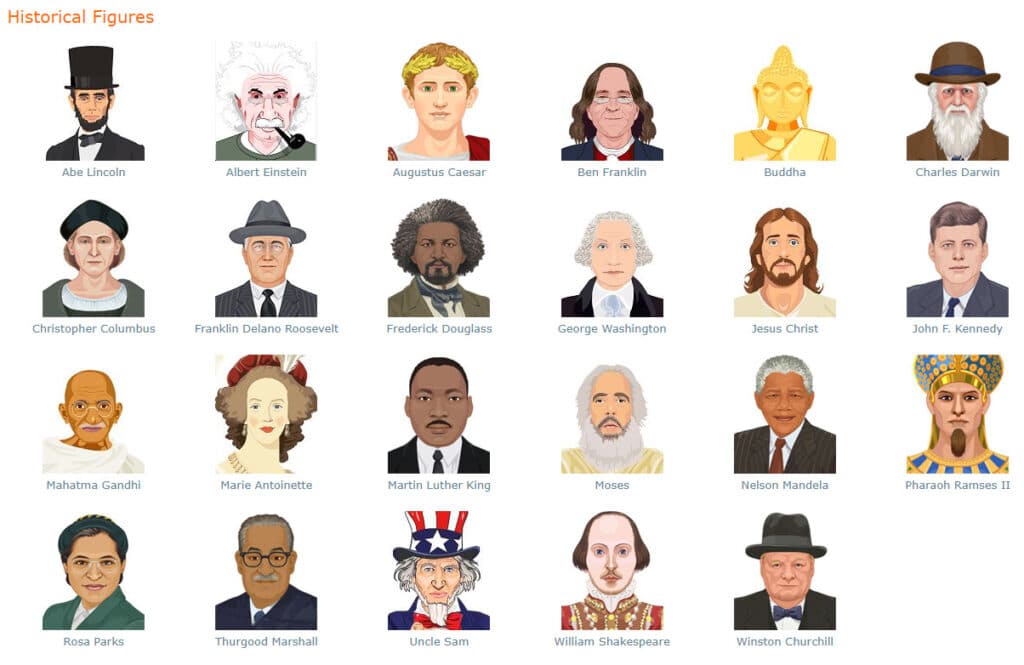 Avatars Historical Figures